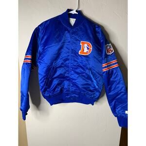 VTG Starter Pro Line NFL Denver Broncos Satin Embroidered Jacket Men's Medium